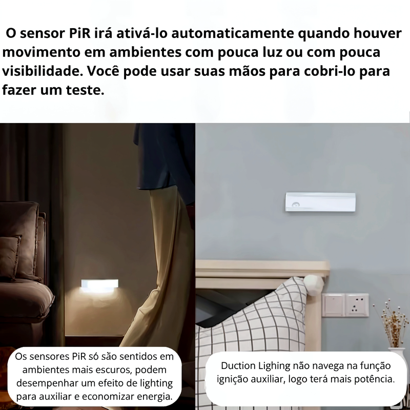 LumiSense - Lâmpada de LED Portátil com Sensor de Movimento